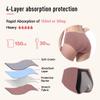 Carer Incontinence Underwear for Women Washable Leakproof Underwear 150ml Super Absorbent 3 PCS Leak Proof Underwear for Women Bladder Leakage Protective Panties, X-Large view 3