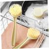 NOLITOY 4pcs Dish Scrubber Brush Stove Cleaning Brush Long Handle Dish Cleaning Tools for Kitchen view 4