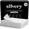 Silvery Laundry Detergent Sheets (100 Loads) - Ultra-Concentrated Eco-Friendly Washing Strips No Plastic Jugs & Perfect for Travel (Fresh Linen) view 1