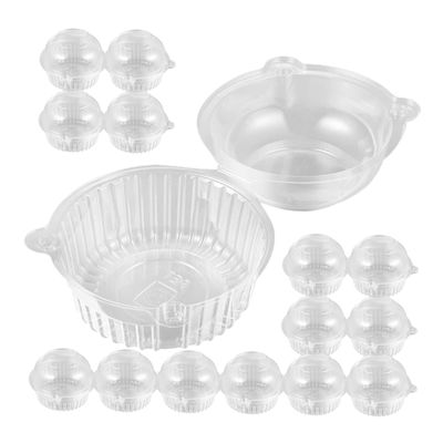 SOLUSTRE 100pcs Cat-shaped Cupcake Boxes Portable Packaging for Treats Muffins Pet Material for and Transport