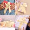 1-1/2" Gold Ribbon, 50 Yards Mothers Day Ribbon for Gift Wrapping, Fabric Ribbons for Flower Bouquet Bridal Wedding Party Decoration Crafts Bow Making, Present Wrapping Ribbons for Every Holiday view 3