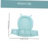 Newborn Baby Bathing Support Net for Bathtub, Foldable PP Blue view 2