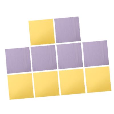 FOMIYES 10pcs Polishing Cleaning Cloths for Jewelry and Watches Soft Material for Removing Dirt Smudges and Fingerprints Random Colors