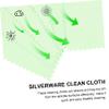 FOMIYES 10pcs Polishing Cleaning Cloths for Jewelry and Watches Soft Material for Removing Dirt Smudges and Fingerprints Random Colors view 4