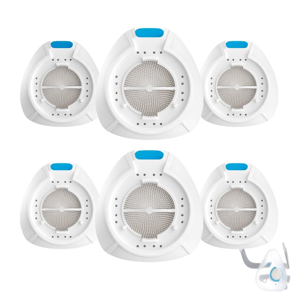 6 Pack Replacement HME for ResMed HumidX F20, Compatible with ResMed Airmini CPAP Machine & AirFit, AirTouch F20 Full-Face Masks, CPAP Supplies