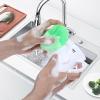 100 Pcs Plastic Scrubbers for Dishes, Round Pot Scrubbers for Kitchen Non Scratch Scouring Pads 3.35" Nylon Mesh Dish Scrubber Reusable Poly Mesh Scouring Dish Pads for Household Cleaning view 4
