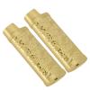 Generic 2pcs Metal Lighter Case Cover Holder Zinc Alloy Protective Sleeve for Lighters, Vintage Floral Stamped Design, Light Gold view 3
