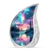 Northen Light Forest Large Funeral Urns for Human Ashes Adult Male - Cremation Urn for Human Ashes Adult Women - Funeral Ashes 10 Inch view 1