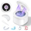 Ultrasonic Retainer Cleaner Machine, 45kHz Dental Cleaning Pod for Denture, Aligner, Nightguard, Mouth Guard, Toothbrush, Jewelry, with Digital Timer, 200ML & 4 Modes for All Dental Appliances view 1