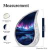Aurora Borealis River Small Funeral Urns for Human Ashes Adult Male - Burial Decorative Urn for Human Ashes Adult Women - Cremation Ashes 1 Large 2 Keepsake view 2