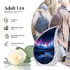 Aurora Borealis River Small Funeral Urns for Human Ashes Adult Male - Burial Decorative Urn for Human Ashes Adult Women - Cremation Ashes 1 Large 2 Keepsake view 3