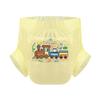 CutiePlusU Adult Diaper 3 Pieces, Adult Diapers Sample, Maximum Overnight Absorbency Yellow Kawaii Kitten in Train (Large 37"-47") view 1