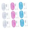 Healeved 9pcs Silicone Finger Toothbrush Gentle Oral Cleaner for Newborns Teething with Storage Box for Years Old view 1