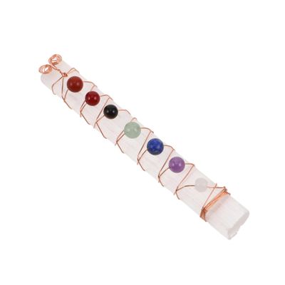 ABOOFAN Unique Wire Wrapped Selenite Stick Gemstone Elegant Decor for Your Home Wire Wrapped Selenite Wand