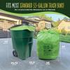 50-55 Gallon Compost Bags, Heavy Duty Compostable Trash Bags, 1.57 Mil Extra Thick Yard Waste Bags, Compostable Lawn Bags, Large Compost Leaf Bags BPI & ASTM D6400 Certified view 2
