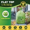 50-55 Gallon Compost Bags, Heavy Duty Compostable Trash Bags, 1.57 Mil Extra Thick Yard Waste Bags, Compostable Lawn Bags, Large Compost Leaf Bags BPI & ASTM D6400 Certified view 3