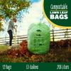 50-55 Gallon Compost Bags, Heavy Duty Compostable Trash Bags, 1.57 Mil Extra Thick Yard Waste Bags, Compostable Lawn Bags, Large Compost Leaf Bags BPI & ASTM D6400 Certified view 4
