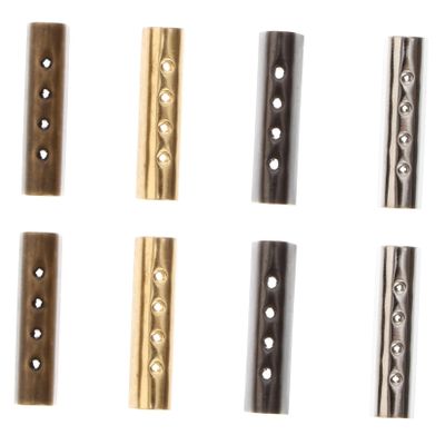 Healvian 80pcs 4mm Metal Shoelace Tips Sturdy Replacement Ends for Sneaker Laces 4-Hole Shoelace Tips for Shoes Pants and Accessories