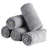 SHERCHPRY 5pcs Mop Head Replacement Cloth Set Absorbent Microfiber Mop Accessories for Efficient Cleaning of Floors Walls and Windows Grey for Home and Commercial Use view 3
