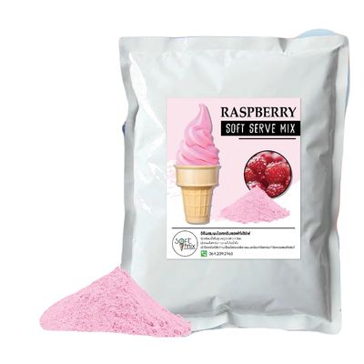 Soft Serve Ice Cream Powder 1kg Pack, Makes 3.5kg of Ice Cream Smooth, Creamy & Easy to Make (Raspberry)