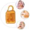 FRCOLOR Baby Oral Care Kit 1 Set Silicone Finger Toothbrush for Kids Gentle Massaging Brush Portable Travel Toothbrush view 4