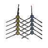 10pcs Robot Vacuum Side Brush Compatible with Ilife V8 V8S X750 A7 X800 X785 V80 Robotic Vacuum Parts view 1