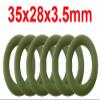 10pcs 3.5mm Thickness FKM Green O Ring Seals Gasket Washer 34/35/36/37/38/39/40/41/42/43/44mm OD Fluorine Rubber O-Rings (Color : 37x30x3.5mm)(35x28x3.5mm) view 2