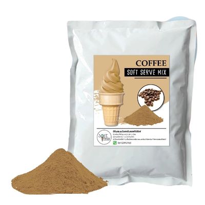 Soft Serve Ice Cream Powder 1kg Pack, Makes 3.5kg of Ice Cream Smooth, Creamy & Easy to Make (coffee)