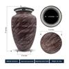 Custom Large Adult Cremation Urn for Ashes - Personalized Vessel with Name and Funny Humorous 404 Not Found 1 Design for Cremains of Men or Women| Soft Whisper Collection| 200 Cubic Inch |Burgundy view 4