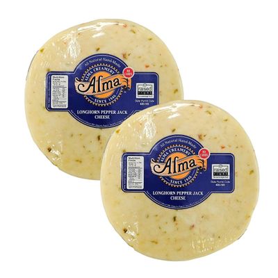 Alma Cheese Full Moon - Longhorn Pepper Jack (Pack of 2)