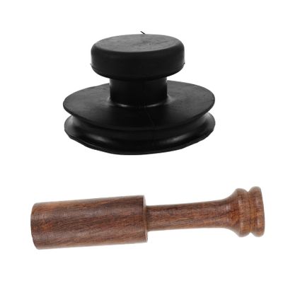 Abaodam 1set Singing Bowl Lifter Rubber Handle and Tool for Sound Bowl Lightweight and Portable Buddha Accessories for Easy Use and Storage