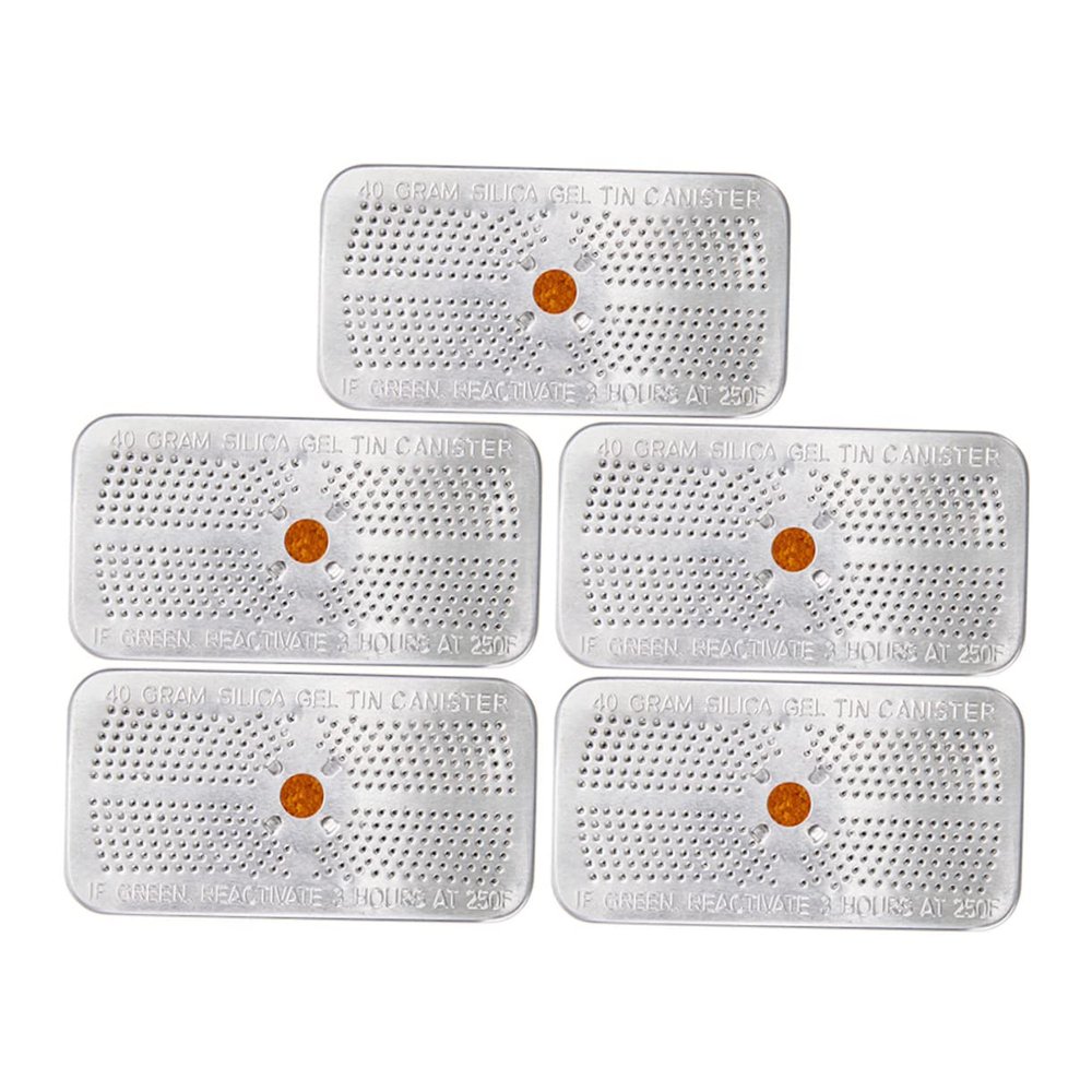 CHILDWEET 5pcs Moisture Packs Packets of Silica Gel Change Indicator Desiccant Beads Storage Safe for Electronics