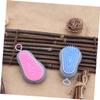VALICLUD 2pcs Hair Cleaning Brush Portable Scalp for Ergonomic Design and Random Color for Home and view 2
