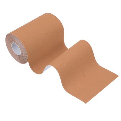 PATIKIL 5.5 Yard x 4 inch Kinesiology Tape, 1 Roll Adhesive Cotton Sports Muscle Support Tapes Waterproof Elastic Tape for Knee Ankle Wrist Shoulder, Light Orange