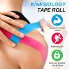 PATIKIL 5.5 Yard x 4 inch Kinesiology Tape, 1 Roll Adhesive Cotton Sports Muscle Support Tapes Waterproof Elastic Tape for Knee Ankle Wrist Shoulder, Light Orange view 4