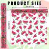 JarThenaAMCS Watermelon Cellophane Wrap Roll 100Ft x 16In 2.5Mil Pink Fruit Cellophane Paper Summer Cello Wrapping Paper for Treat Basket Birthday Party Favor view 2