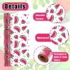 JarThenaAMCS Watermelon Cellophane Wrap Roll 100Ft x 16In 2.5Mil Pink Fruit Cellophane Paper Summer Cello Wrapping Paper for Treat Basket Birthday Party Favor view 3