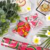 JarThenaAMCS Watermelon Cellophane Wrap Roll 100Ft x 16In 2.5Mil Pink Fruit Cellophane Paper Summer Cello Wrapping Paper for Treat Basket Birthday Party Favor view 4