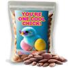 Cool Chick Salted Roasted Almonds for Easter Basket Ideas Healthy Snacks for Gift Baskets Women Teen Girls 8 oz view 1