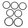 BESPORTBLE 7pcs Music Singing Bowl Rubber Rings Set for Crystal Bowls Sturdy Rubber Cushion Rings for Sound Therapy for Buddhism and Meditation view 1