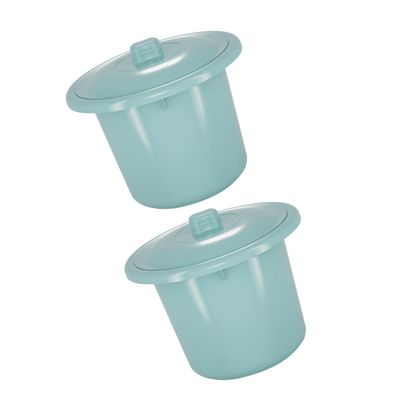BAZEITFLOW 2pcs Unisex Portable Urinal Container Lid Boys and Girls Urine Pot for Boys Travel Potty for Toddlers Random Color