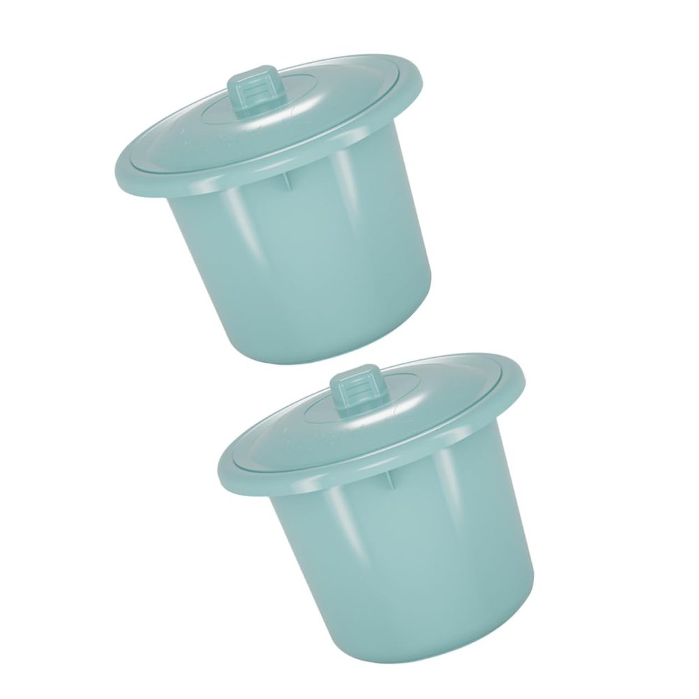 BAZEITFLOW 2pcs Unisex Portable Urinal Container Lid Boys and Girls Urine Pot for Boys Travel Potty for Toddlers Random Color