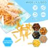 100 Pack Mylar Bags for Food Storage with Window,7x10 Inch Resealable Valentine Treat Bags for Small Susiness,Smell Proof Zipper Bag Various Sizes,Stand Up Pouches for Coffee,Snack (Green) view 3