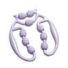 Massage Roller Relax Roller 9 Wheels,Multifunctional Ring Roller, 360 Degree Leg Neck Muscle Hand Arm Relaxer,Circular Leg Clamps Leg Massage for Tennis Elbow Legs (Purple) view 1