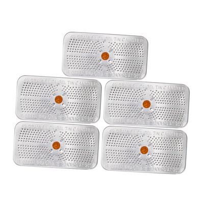 HEALEEP 5pcs Silica Absorbers Indicating Beads Rechargeable and Safe for Safes Toolboxes and Camera Bags Canister for Humidity Control