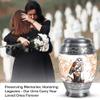 Jagasy Barn Owl Simple Human Small Urn for Dad & Mom - Cremation Large Urn for Ashes for Women & Men - 1 Large & 4 Small view 3