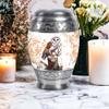 Jagasy Barn Owl Simple Human Small Urn for Dad & Mom - Cremation Large Urn for Ashes for Women & Men - 1 Large & 4 Small view 4