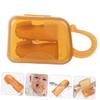 VALICLUD Cartoon Silicone Finger Toothbrush Gentle Oral Care Brush for Boy Girl for Boy Girl and Toddlers Effectively Ergonomic Design with Storage Box view 3