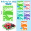 100 Pack Mylar Bags for Food Storage with Window,6.3x9.4 Inch Resealable Valentine Treat Bags for Small Susiness,Smell Proof Zipper Bag Various Sizes,Stand Up Pouches for Coffee,Snack (Green) view 2