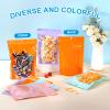 100 Pack Mylar Bags for Food Storage with Window,6.3x9.4 Inch Resealable Valentine Treat Bags for Small Susiness,Smell Proof Zipper Bag Various Sizes,Stand Up Pouches for Coffee,Snack (Green) view 4